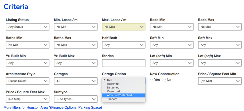 HAR.com’s search filters, which were clearly designed for our love of duallys and broughams.